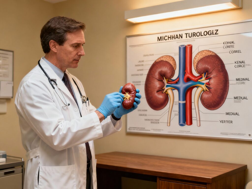 professional urologist discussing kidney health and beverage impacts professional urologist discussing kidney health and beverage impacts