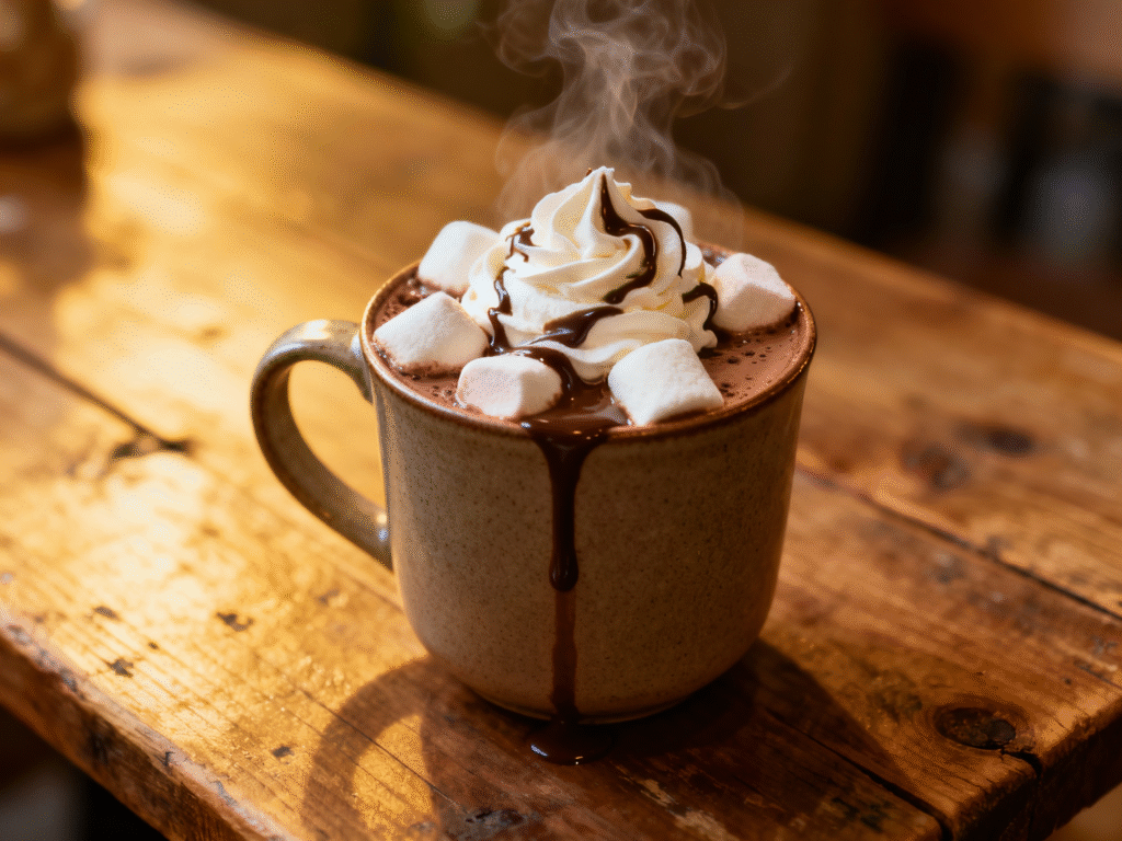 Ultimate Café-Style Hot Chocolate Recipe (Thick, Creamy & Extra Chocolatey) image